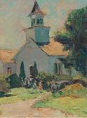 ADOMEIT George Gustav 1879-1967,Gates Mills Church,Aspire Auction US 2013-02-16