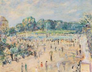 ADRION Lucien 1889-1953,Jardin du Luxembourg, Paris,William Doyle US 2024-02-01