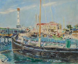 ADRION Lucien 1889-1953,Schiff im Hafen von Honfleur,Van Ham DE 2024-01-30