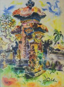 AFFANDI KÖBERL Kartika 1934,Balinese Temple,Larasati ID 2020-06-20