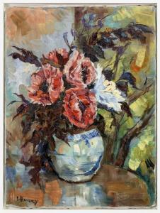 AFSARY Cyrus 1941,STILL LIFE WITH RED POPPIES,McTear's GB 2024-01-31