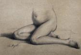 AGARD Charles 1866-1950,Study of a Lower Half of a Nude Female,John Nicholson GB 2019-05-29