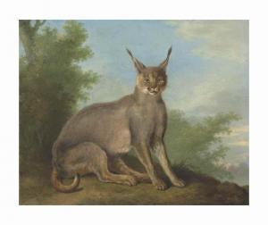 AGASSE Jacques Laurent 1767-1849,A caracal in a landscape,Christie's GB 2017-07-07