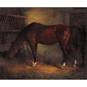 AGASSE Jacques Laurent 1767-1849,Pferd im Stall,Dobiaschofsky CH 2017-11-08