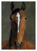 AGASSE Jacques Laurent 1767-1849,Portrait study of a bay horse, seen head-on,Sotheby's GB 2023-01-26