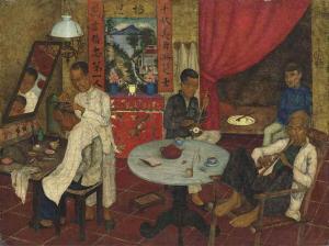 Agerbeek Ernst 1903-1946,A Chinese barber's shop,1828,Christie's GB 2016-12-15