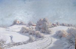 AGERSNAP Hans 1857-1925,Winter scape,Bruun Rasmussen DK 2022-05-19