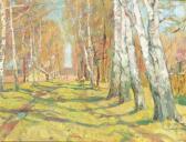 AGEYEV Mikhail Sergeyevich 1918-2007,Birch Trees in a Forest,1964,Christie's GB 1999-09-08