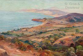 AGLIETTI Roméo Charles 1878-1956,Vue sur la cote algéroise,Gros-Delettrez FR 2021-06-28