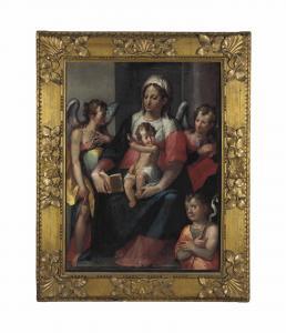 AGOSTINO D ANSELMO CAROSI Agostino 1602-1627,The Madonna and Child with the young Saint ,Christie's 2013-06-05