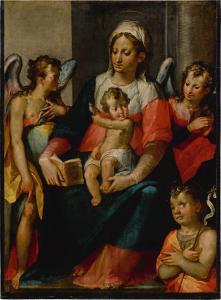 AGOSTINO D ANSELMO CAROSI Agostino 1602-1627,The Madonna and Child with Young St. John th,Sotheby's 2022-01-28