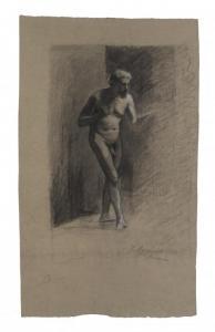 AGRASOT Y JUAN Joaquin 1836-1919,Pareja de Academias de desnudos masculinos,Alcala ES 2022-12-22