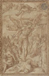 AGRESTI Livio 1510-1575,L'Archange Gabriel terrassant le Démon,Ader FR 2020-05-29