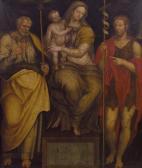 AGRESTI Livio 1510-1575,Madonna in trono col Bambino, SanGiuseppe e San Gi,Finarte IT 2010-03-30