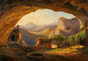 AGRICOLA Eduard 1800-1874,Grotte bei Olevano,1830,Lempertz DE 2023-11-18