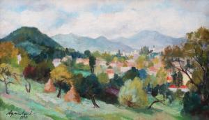 AGRICOLA WEIFL Lidia 1914-1994,Landscape from Baia Mare,1978,Artmark RO 2022-12-14