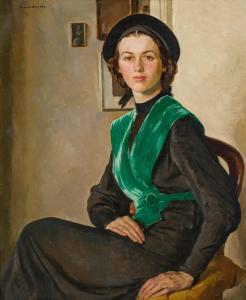 AGUÉLI Ivan 1869-1917,The Green Bodice,Shannon's US 2022-06-23