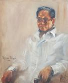 AGUILAR ALCUAZ Federico 1932-2011,Portrait of A Gentleman,1981,Leon Gallery PH 2019-09-14