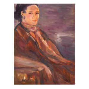 AGUILAR CRUZ Emilio 1915-1991,Portrait of Barbara Gonzalez,1975,Leon Gallery PH 2022-12-03
