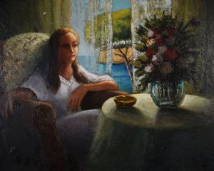 AGUILAR VILLALONGA Francesc 1942,SEATED GIRL,Ross's Auctioneers and values IE 2021-05-19