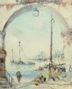AGUILAY A 1900-1900,Tranquil harbour scene,1998,Rosebery's GB 2007-07-10