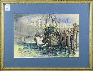 AGUIRRE,Boats at Fisherman's Wharf,Clars Auction Gallery US 2015-06-27