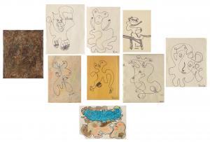 AHMED BEN DRISS YACOUBI 1928-1985,A Portfolio of Sketches,1960,Bonhams GB 2023-11-15