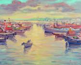 AHMET AKSOY Fazil 1949,View from Uskudar,Alif Art TR 2016-06-05