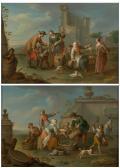 AIGEN Karl Joseph 1684-1762,A pair of market scenes,Palais Dorotheum AT 2022-05-12