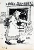 AIGNER Richard 1867-1925,Karikatur - Zeitungsverkäuferin,Allgauer DE 2008-04-24