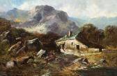 AIKMAN George 1831-1906,Old Cottages Near Barmouth, North Wales,Jackson's US 2014-11-18