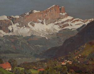 AILLET Edgar Adrien,Peaks of St. Gervais (Rhone-Alps, France),John Moran Auctioneers 2015-03-24