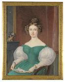AIMé DEMANGE Pierre 1802-1853,Portrait d'une femme à la lettre,1833,Beurret & Bailly CH 2015-06-20