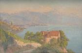 AIME GILLAND Vincent 1884-1942,Château de Gleyrolles,1917,Dogny Auction CH 2015-03-17