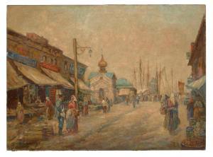 AINSLEY Dennis 1880-1952,Cossack market in Rostov-Don,Bonhams GB 2024-03-13