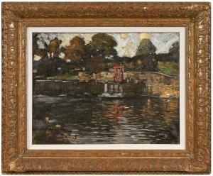 AIRD Charles 1883-1997,River Lock,Brunk Auctions US 2024-01-11