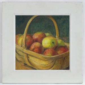 AIRY Susan,Apples in a wooden trug,20th century,Claydon Auctioneers UK 2021-04-08