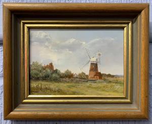 AITKEN James Alfred 1846-1897,countryside landscape with windmill and distant bu,Keys GB 2023-02-17