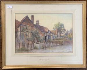 AITKEN James 1854-1935,Cottages at Cropthorne-on-Avon,Keys GB 2023-09-08