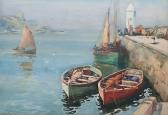 AITKEN John Ernest 1881-1957,Fishing boats in a Manx harbour,Bonhams GB 2008-07-03