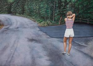 AITKENS PETER JAMES 1951,Sally in the Driveway,1977,Hindman US 2021-05-07