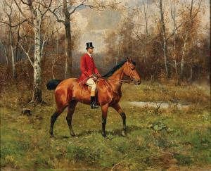 AJDUKIEWICZ Tadeusz 1852-1916,A Parforce Rider in the Forest,1890,Palais Dorotheum AT 2023-10-24