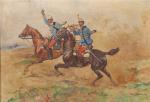 AJDUKIEWICZ Tadeusz 1852-1916,SOLDIERS ON HORSEBACK,Sloans & Kenyon US 2019-11-17