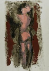 AJMONE Giuseppe 1923-2005,NUDO DI SCHIENA,1960,Itineris Aste IT 2024-04-18