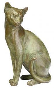 AKAMU NINA 1900-1900,Stylized Cat,1985,Brunk Auctions US 2020-02-07
