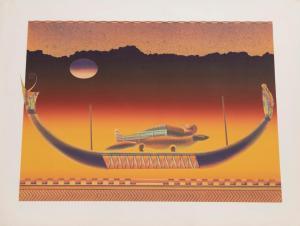 AKAWIE THOMAS 1935,Barge of Ichneumon,1980,Ro Gallery US 2023-01-01