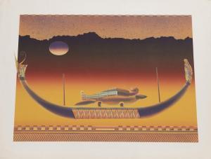 AKAWIE THOMAS 1935,Barge of Ichneumon,1980,Ro Gallery US 2019-09-20