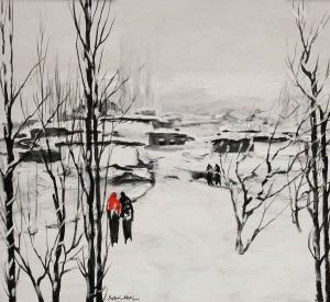 AKCA Sabri 1936,Winter Peysage,2001,Ankara Antikacilik TR 2016-01-17