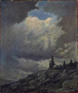 AKERS Vivian Milner 1886-1966,Stormy Sky, Mt. Katahdin,1920,Barridoff Auctions US 2022-03-19