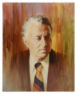 AKIMOTO George 1900-1900,Portrait of a Man in Suit,1979,Burchard US 2019-09-22